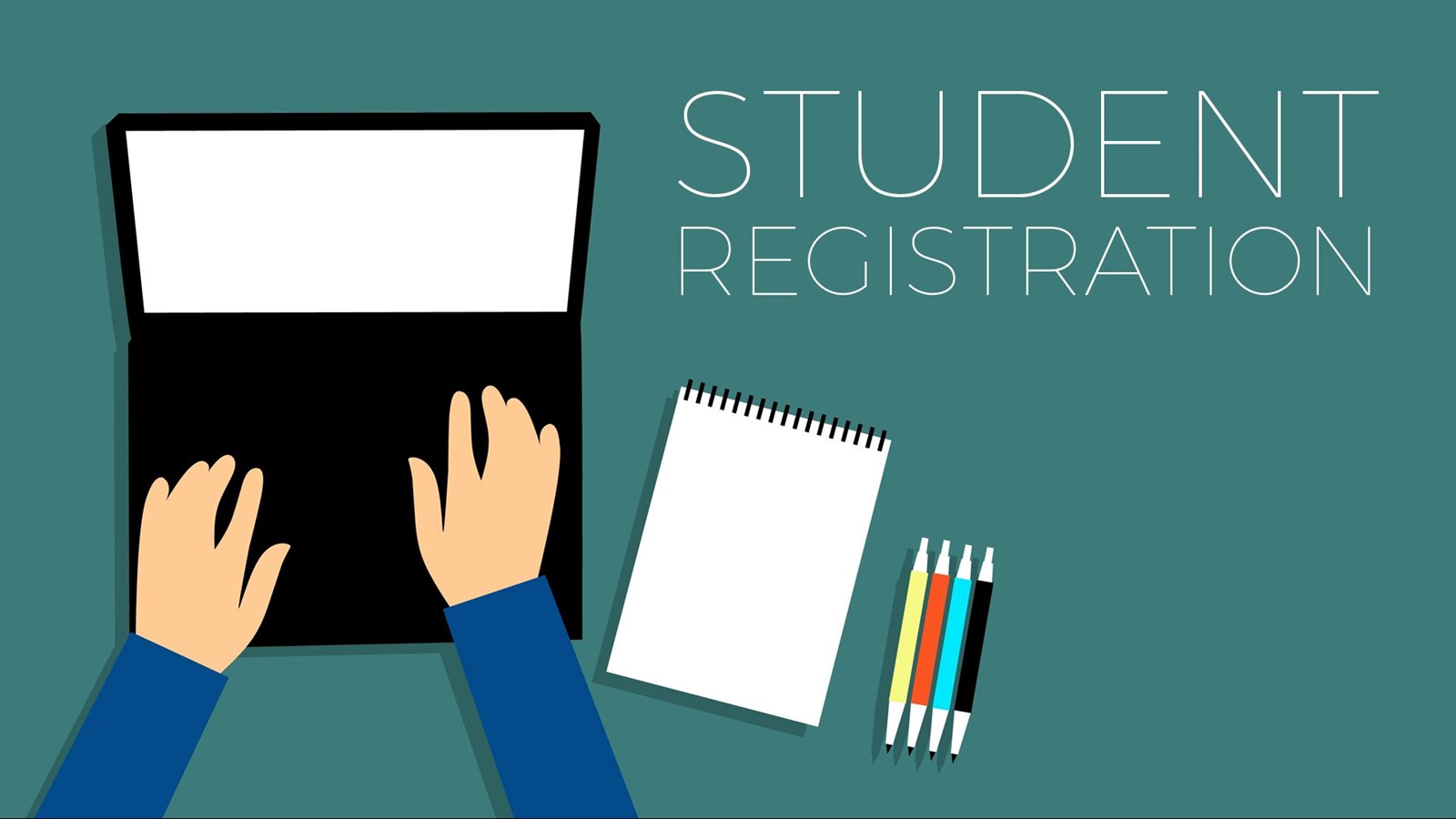 Using a computer to register students