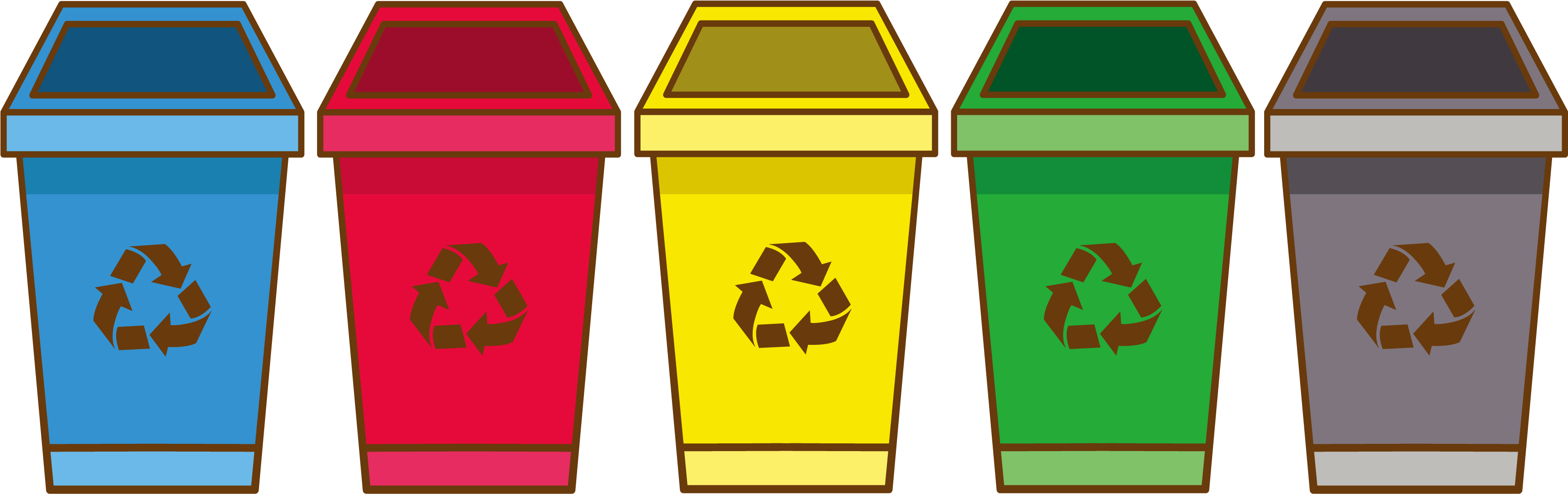 Recycling bins